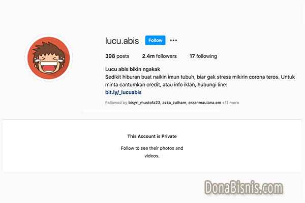 bio instagram lucu