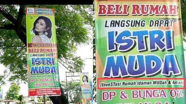 iklan jual rumah dapat istri