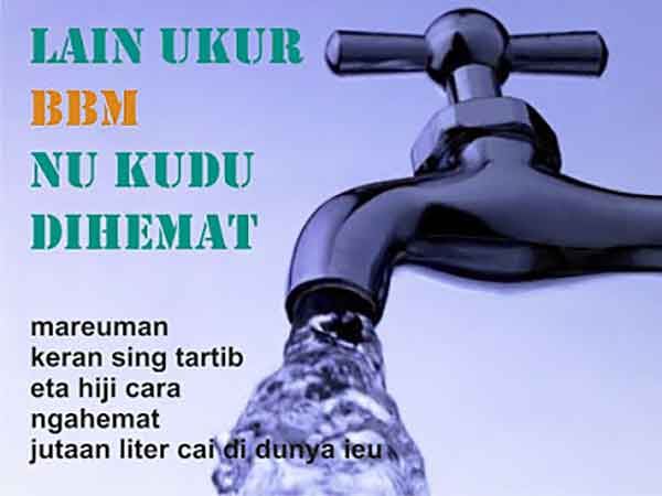 iklan bahasa sunda hemat air