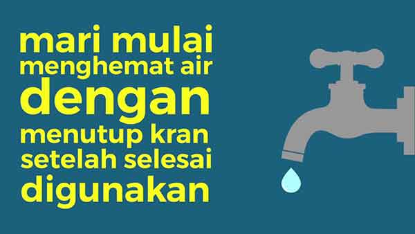 iklan layanan masyarakat hemat air